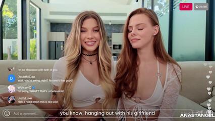 Anastangel и Arina Fox за донаты соблазнили на секс доставщика пиццы